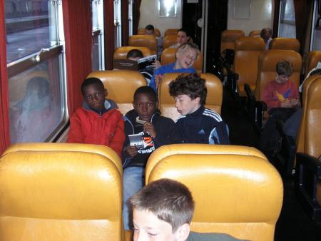 dans le train